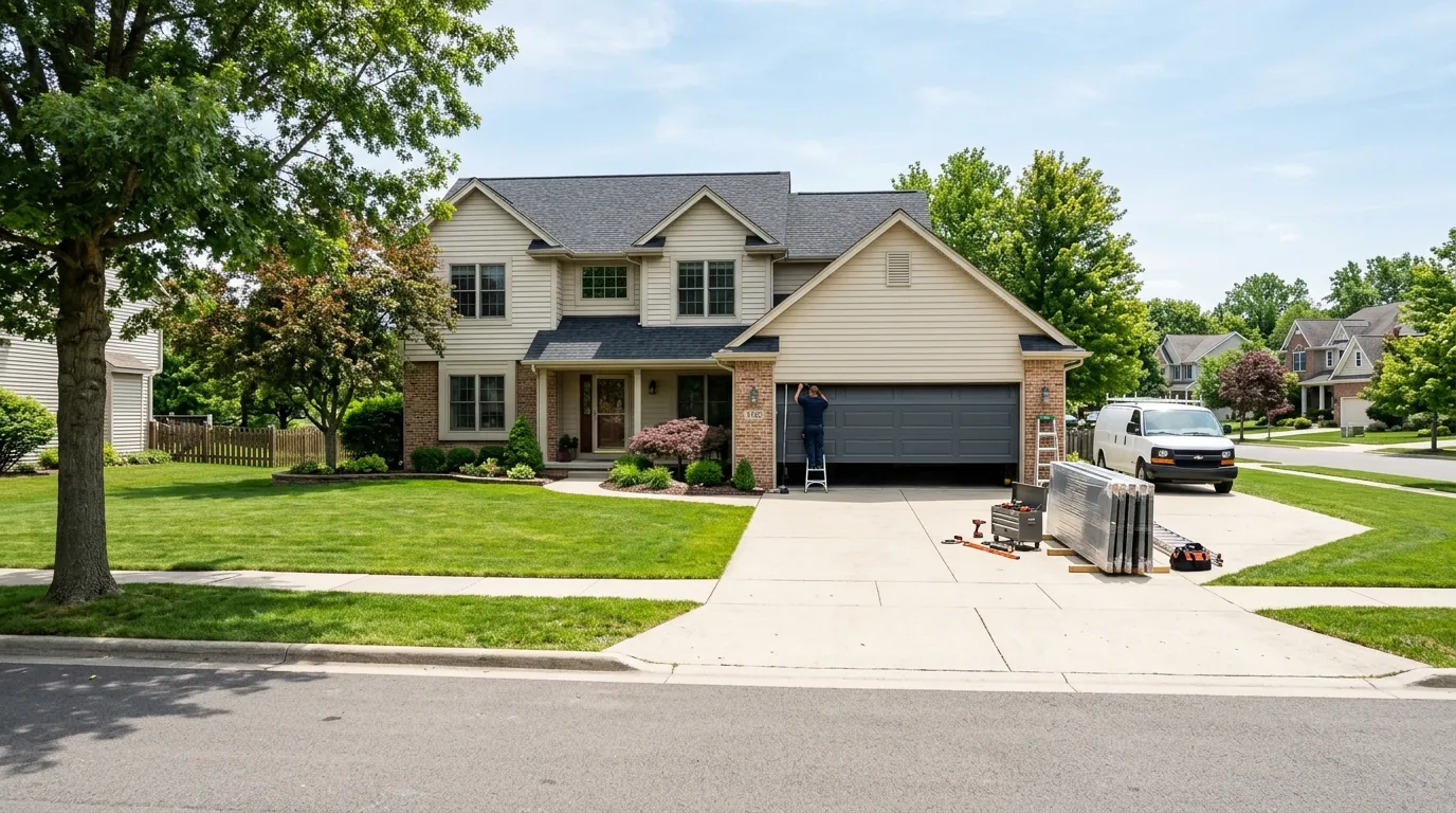 Garage door work by Overland Park Garage Door Pros in Overland Park, KS