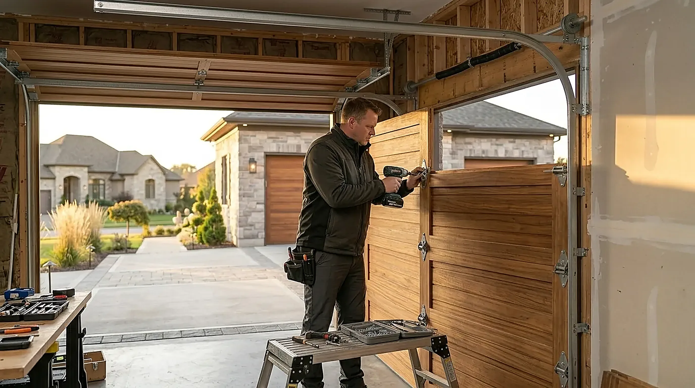 Garage door service in Overland Park, KS