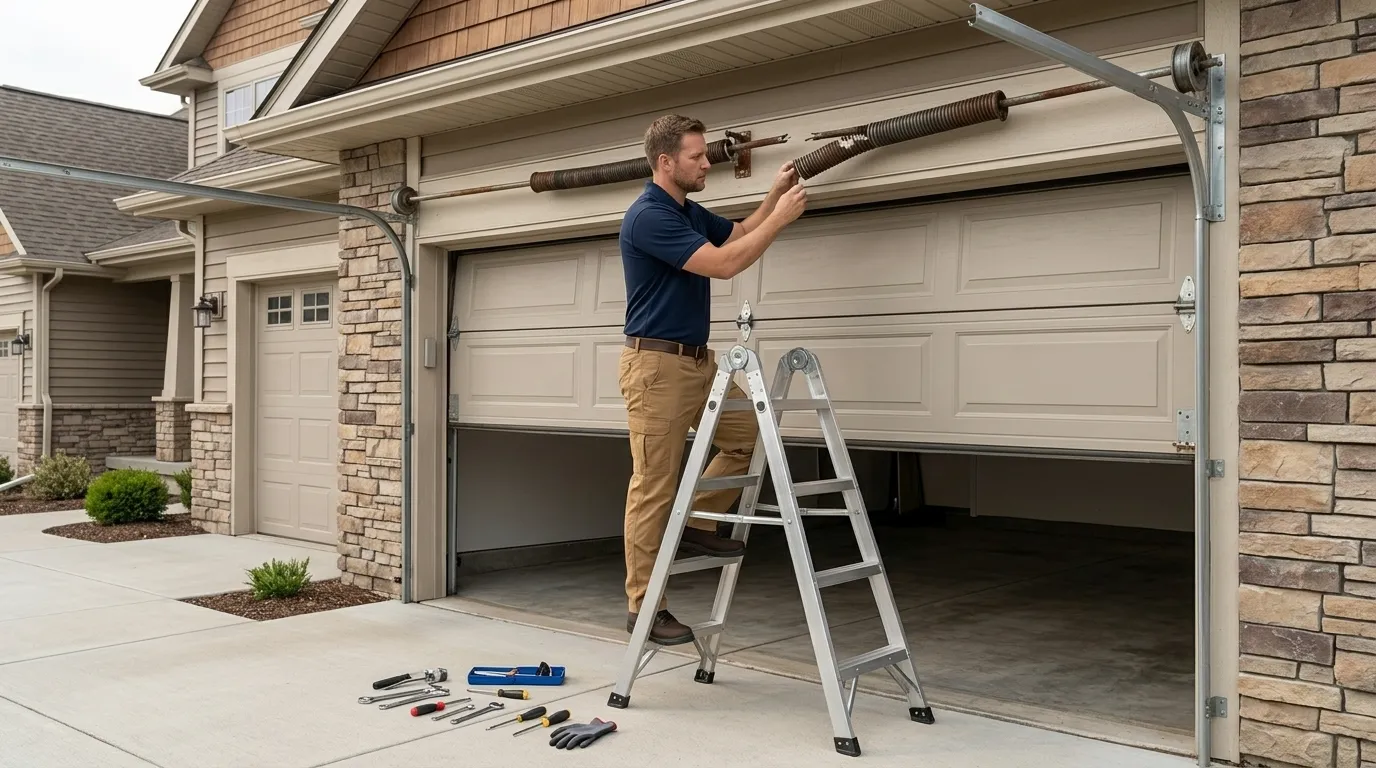 Garage door service in Overland Park, KS