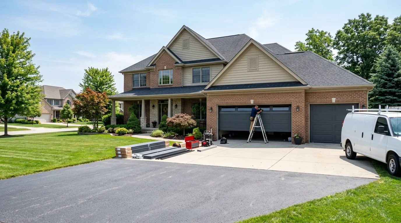 Garage door service in Overland Park, KS