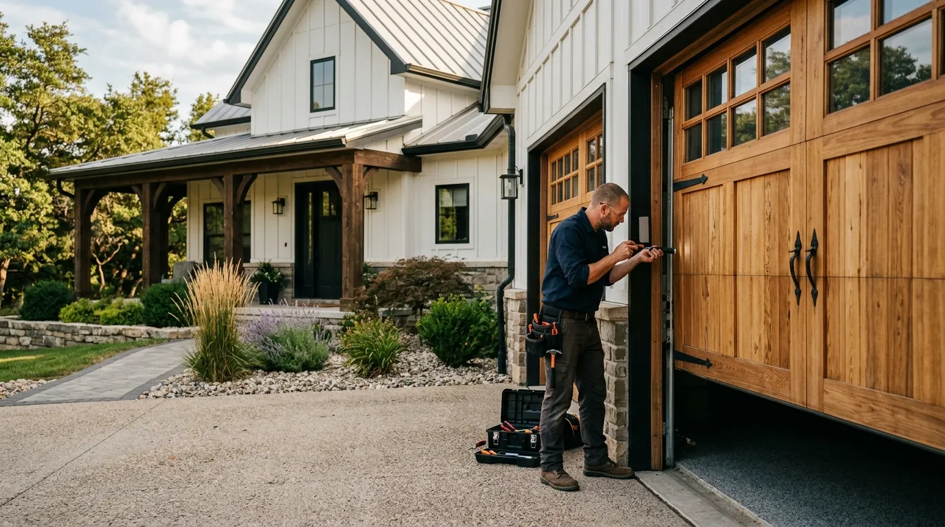 Garage door service in Overland Park, KS