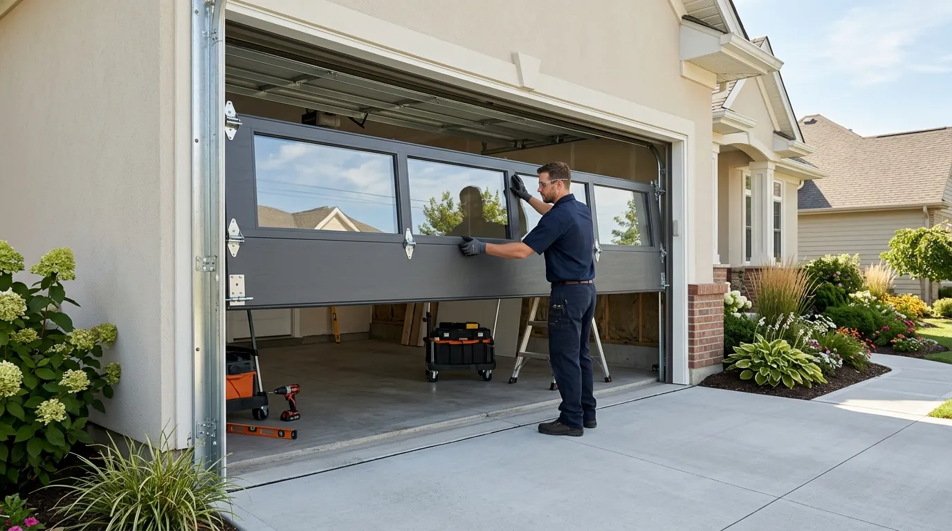 Garage door service in Overland Park, KS